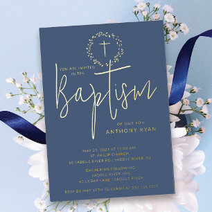 Uitnodiging voor Doop van Azure Blessings Jongens