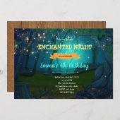 Uitnodiging voor doorgestuurde bospartij (Voorkant / Achterkant)