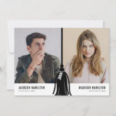 Uitnodiging voor Double Joint Graduation Tassel-fe (Voorkant)