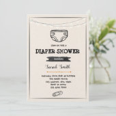 Uitnodiging voor douche (Staand voorkant)