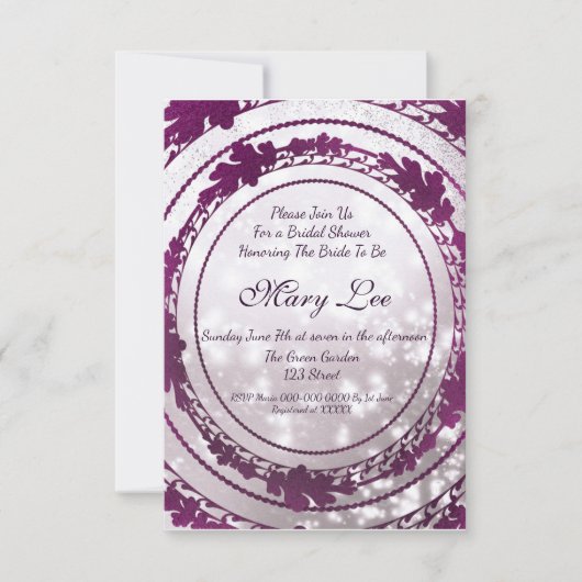 Uitnodiging voor douche (Voorkant)