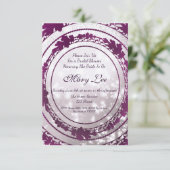 Uitnodiging voor douche (Staand voorkant)