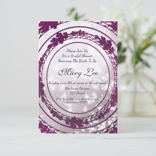 Uitnodiging voor douche (Staand voorkant)