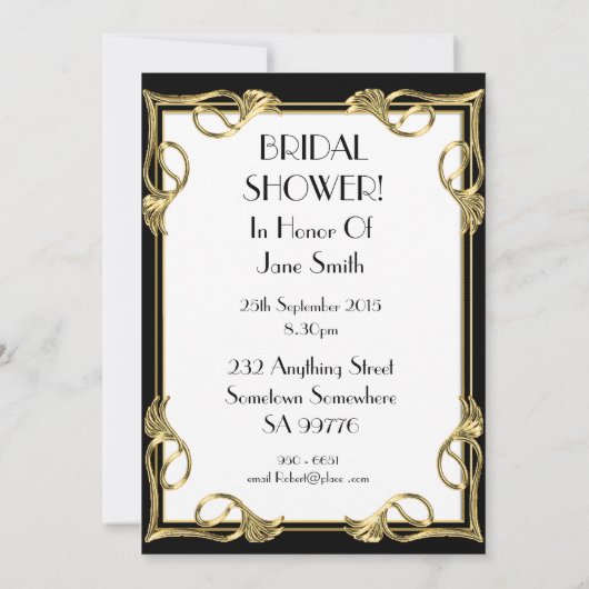 Uitnodiging voor douche (Achterkant)