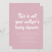 Uitnodiging voor douche voor baby's (Voorkant / Achterkant)