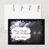 Uitnodiging voor Dragon Moon Party (Voorkant / Achterkant)