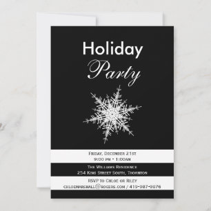 Uitnodiging voor dramatische Black & White Holiday