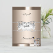 Uitnodiging voor drankjes en koffiefeestje (Staand voorkant)