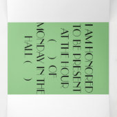 Uitnodiging voor drievoudige letter fold ( ENGINEE (Binnenkant midden)