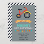 Uitnodiging voor driewielerfeest (Voorkant / Achterkant)