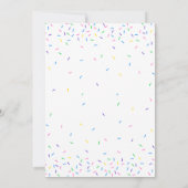 Uitnodiging voor Drive by Sprinkle babyfeestje (Achterkant)