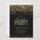 Uitnodiging voor dubbel afstudeerfeest (Achterkant)