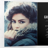 Uitnodiging voor dubbel afstudeerfoto feestje (Binnenzijde eerst)