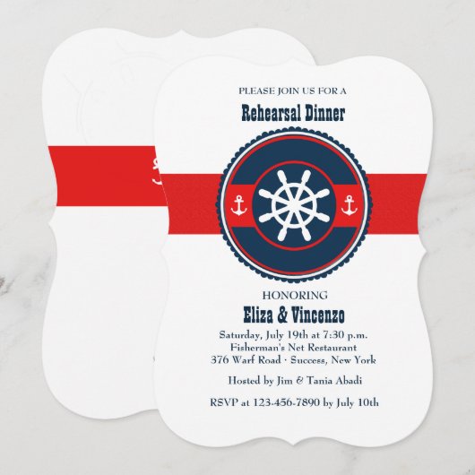 Uitnodiging voor dubbel anker (Voorkant / Achterkant)