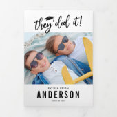 Uitnodiging voor dubbele afstudeerfoto-feestje (Cover)