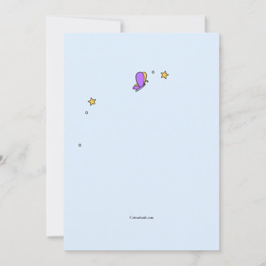 Uitnodiging voor dubbele cijfers verjaardag (Achterkant)