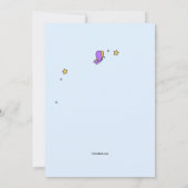 Uitnodiging voor dubbele cijfers verjaardag (Achterkant)