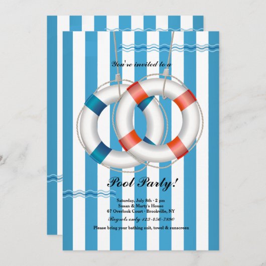 Uitnodiging voor dubbele levensbehoud (Voorkant / Achterkant)