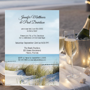 Uitnodiging voor Dunes en Beach Post Wedding Party