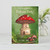 Uitnodiging voor dwergland (Staand voorkant)