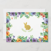 Uitnodiging voor easter eerste verjaardagsfeestje (Achterkant)