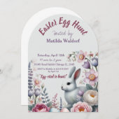 Uitnodiging voor Easter Egg Hunt | SCHATTIGE &  (Voorkant / Achterkant)