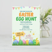 Uitnodiging voor Easter Egg Hunt Sjabloon (Staand voorkant)