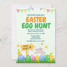 Uitnodiging voor Easter Egg Hunt Sjabloon