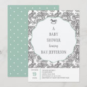 Uitnodiging voor eBay-baby shower (Voorkant / Achterkant)