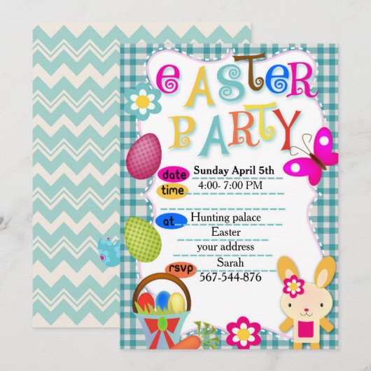 Uitnodiging voor eBay-partij (Voorkant / Achterkant)