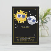Uitnodiging voor Eclipse Viewing Party (Staand voorkant)