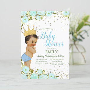 Uitnodiging voor Editable Boy Prince