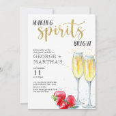 Uitnodiging voor Editable Holiday Cocktail Party (Voorkant)