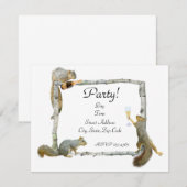 Uitnodiging voor eekhoorns (Voorkant / Achterkant)