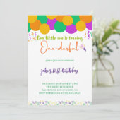 Uitnodiging voor een 1-dertigste verjaardag (Staand voorkant)