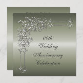 Uitnodiging voor een 25-jarig huwelijksjubileumfee (Voorkant / Achterkant)