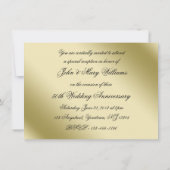 Uitnodiging voor een 50-jarig huwelijksfeest met f (Achterkant)