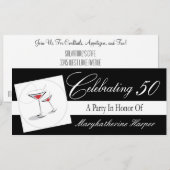 Uitnodiging voor een 50e verjaardag (Voorkant / Achterkant)