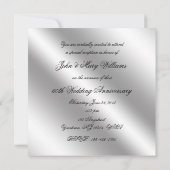 Uitnodiging voor een 60e diamanten bruiloft jubile (Achterkant)