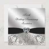 Uitnodiging voor een 60e diamanten bruiloft jubile (Voorkant)