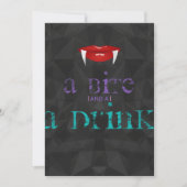 Uitnodiging voor een A Bite and a Drink volwassene (Voorkant)