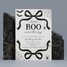 Uitnodiging voor een A Little Boo Baby Shower met