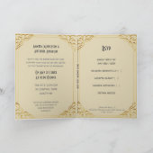 Uitnodiging voor een aangepast bruiloft en rsvp (Binnen)