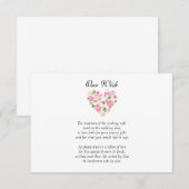 Uitnodiging voor een aangepast hart-huwelijks-wens (Voorkant / Achterkant)