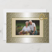 Uitnodiging voor een aangepaste foto-huwelijksjubi (Voorkant)