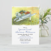 UITNODIGING VOOR EEN ABUNDANCE HOUSE-FEEST (Staand voorkant)