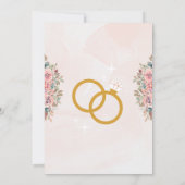 Uitnodiging voor een Acrylweddenschap, Elegant Gre (Achterkant)