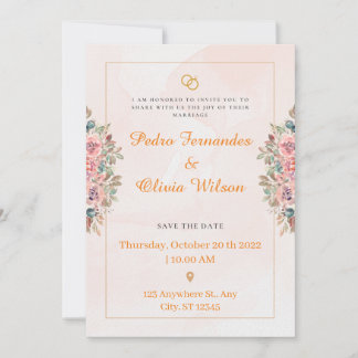 Uitnodiging voor een Acrylweddenschap, Elegant Gre