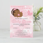 Uitnodiging voor een Afrikaans-Amerikaanse babymei (Staand voorkant)