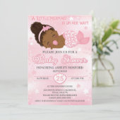 Uitnodiging voor een Afrikaans-Amerikaanse babymei (Staand voorkant)